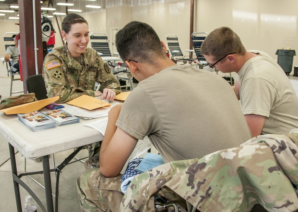 Soldier, survivor urges others to help