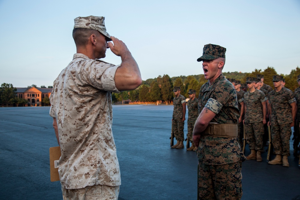 Alpha Co. Close Order Drill Evaluation