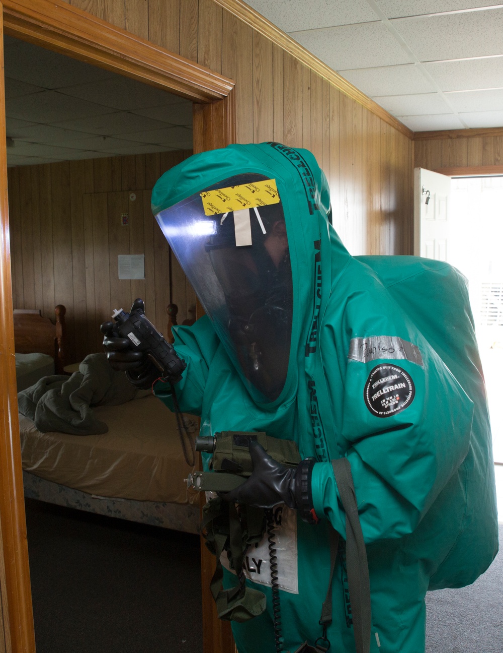 CBRN Marines conduct hazmat technician training