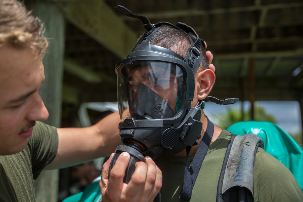 CBRN Marines conduct hazmat technician training