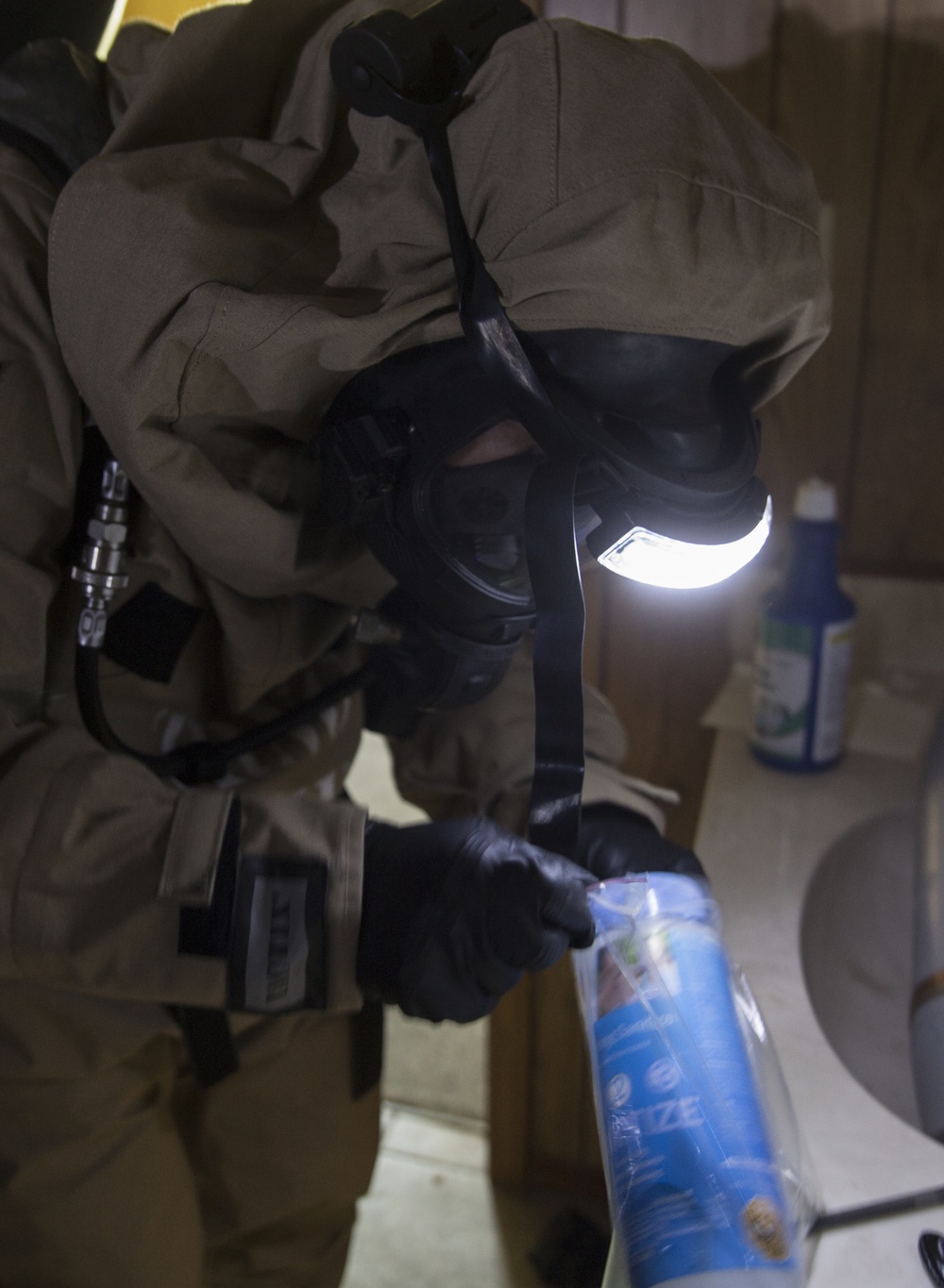 CBRN Marines conduct hazmat technician training