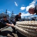 USS Mobile Bay (CG 53) Line Handling during RIMPAC 2016