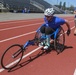 Wheelchair racing at Warrior CARE event