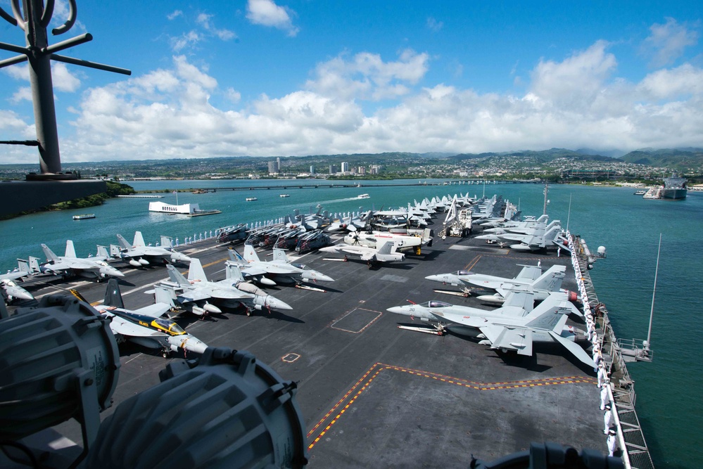 USS John C. Stennis Arrives at Pearl Harbor for RIMPAC 2016