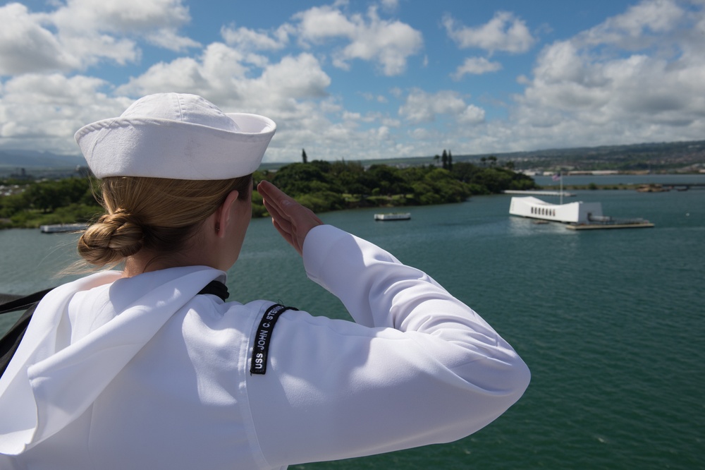 USS John C. Stennis Arrives at Pearl Harbor for RIMPAC 2016