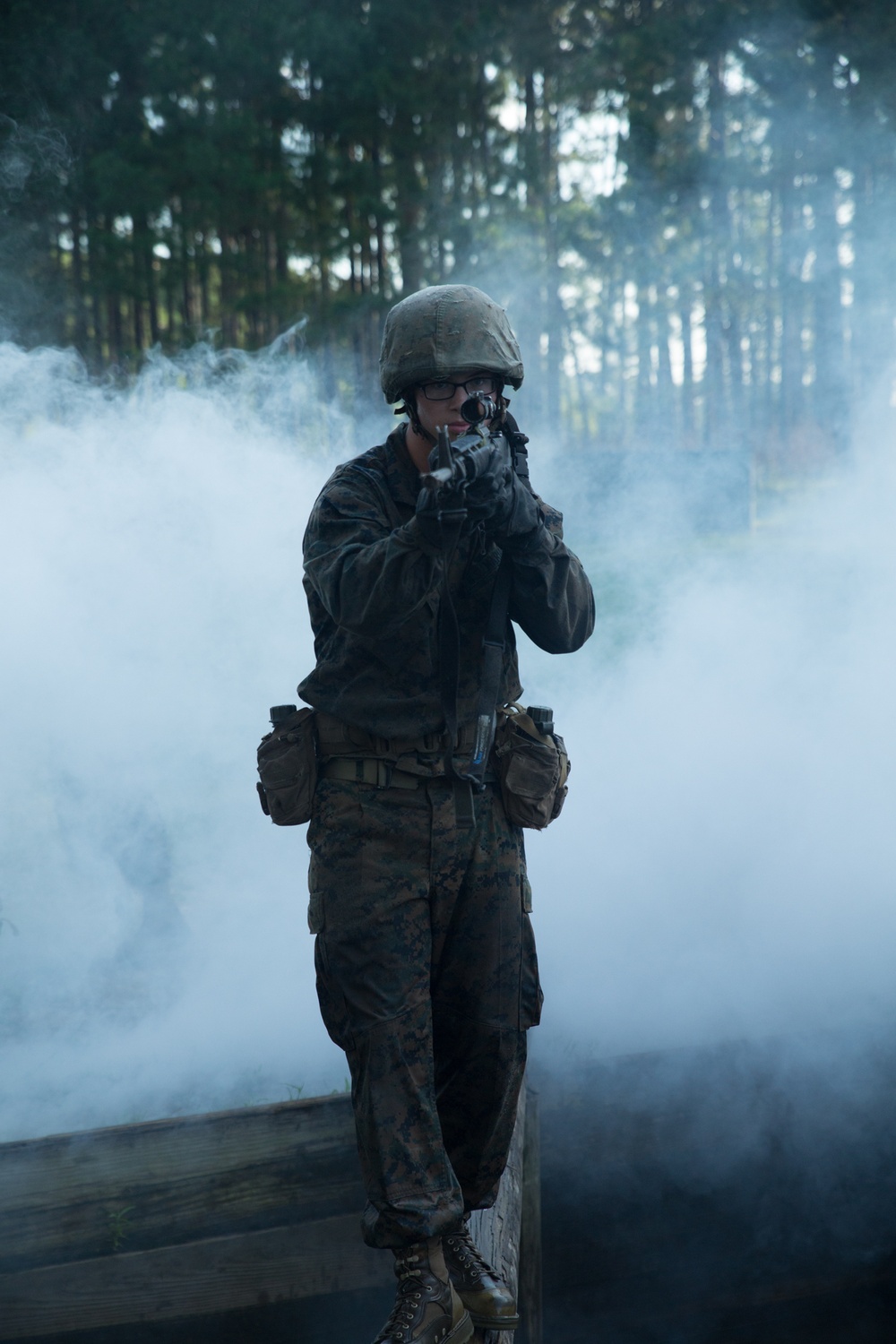 Marine recruits learn basic combat skills on Parris Island