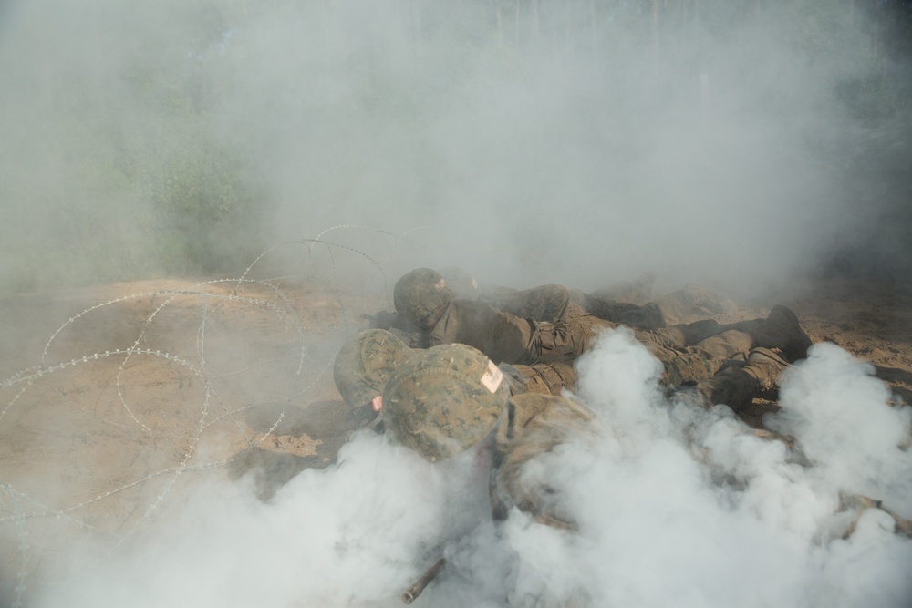 Marine recruits learn basic combat skills on Parris Island