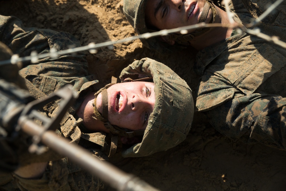 Marine recruits learn basic combat skills on Parris Island