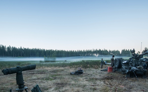 Fog on training site