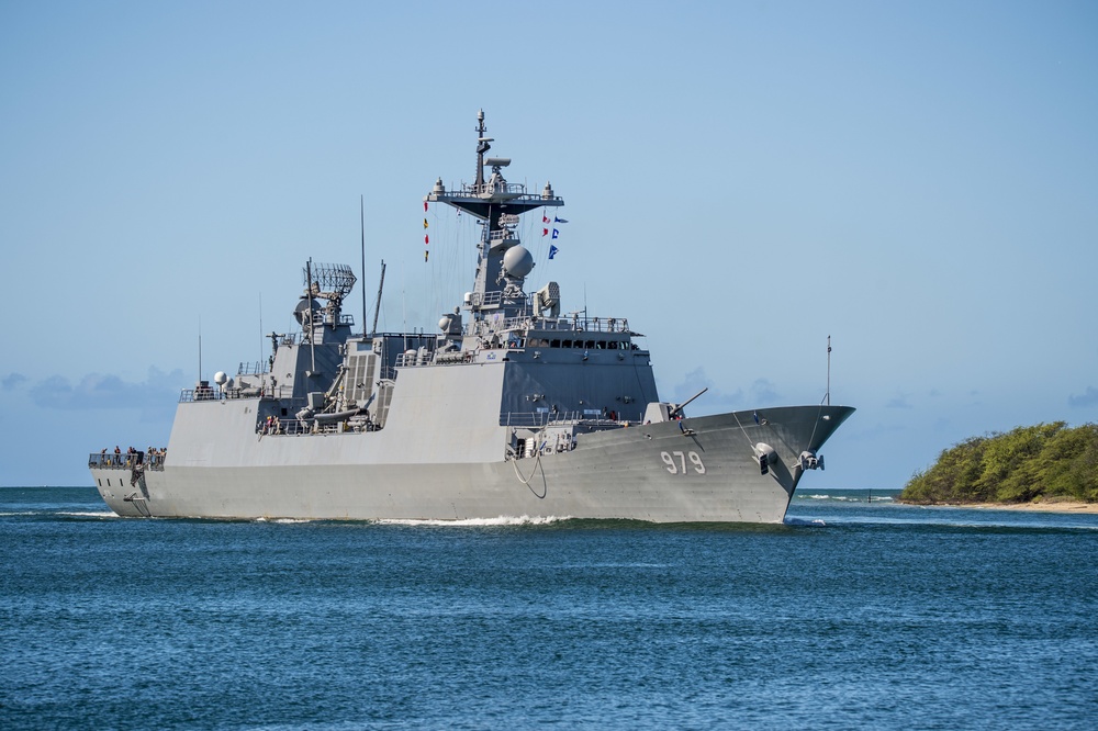 Republic of Korea Destroyer Kang Gam Chan (DDH 979) Arrives at Joint Base Pearl Harbor-Hickam During RIMPAC