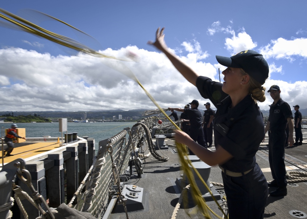 USS Shoup Arrives at Joint Base Pearl Harbor-Hickam During RIMPAC