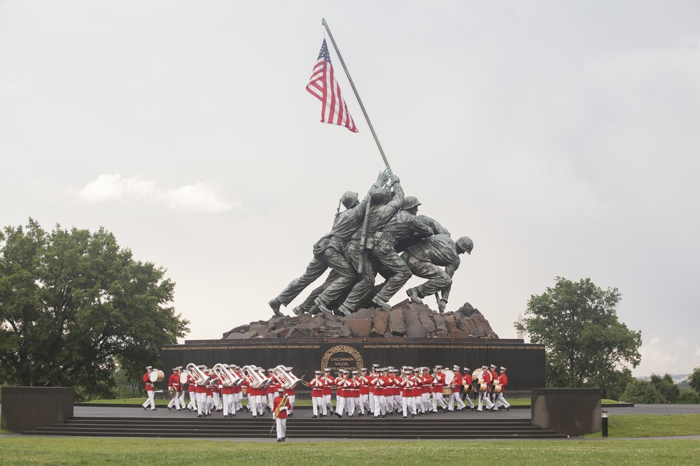 Marine Corps War Memorial Sunset Parade, June 28, 2016