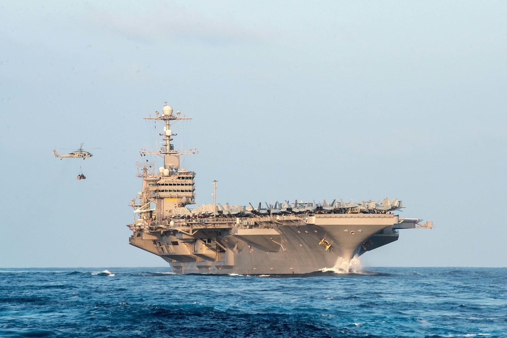 USS John C. Stennis Conducts Replenishment at Sea During RIMPAC 2016