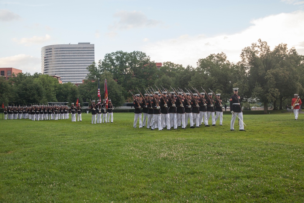 Marine Corps War Memorial Sunset Parade, June 28, 2016
