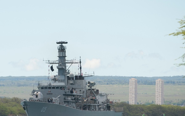 CNS Almirante Cochrane (FF 05) departs Joint Base Pearl Harbor-Hickam for Rim of the Pacific 2016