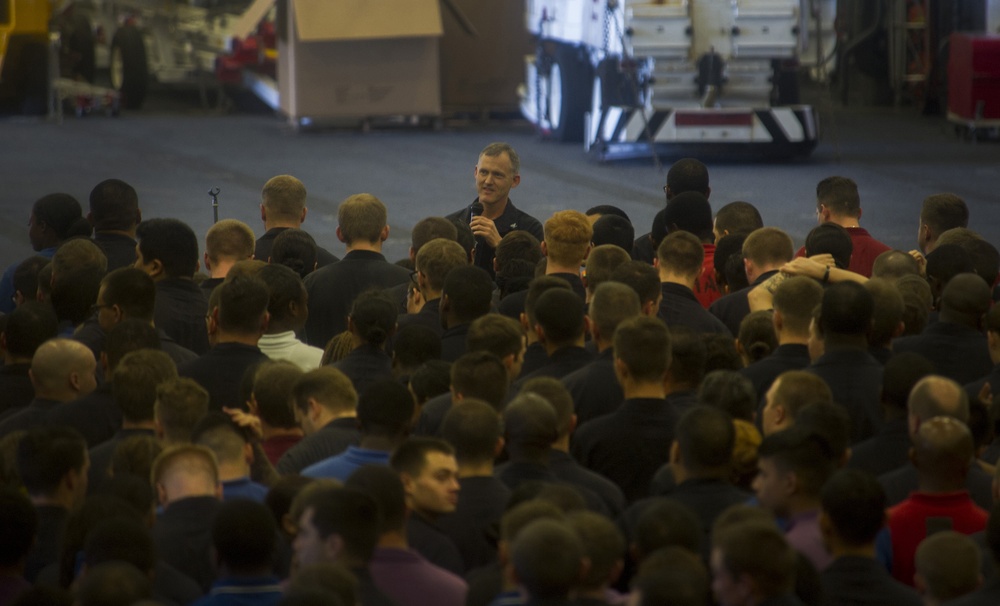 USS America's CO holds All Hands Call