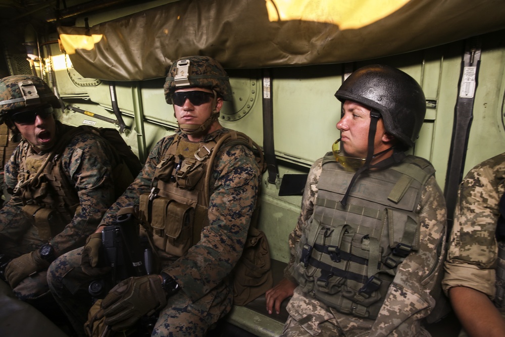 22nd MEU Marines and Ukrainian Marines Conduct Exercise Sea Breeze 2016