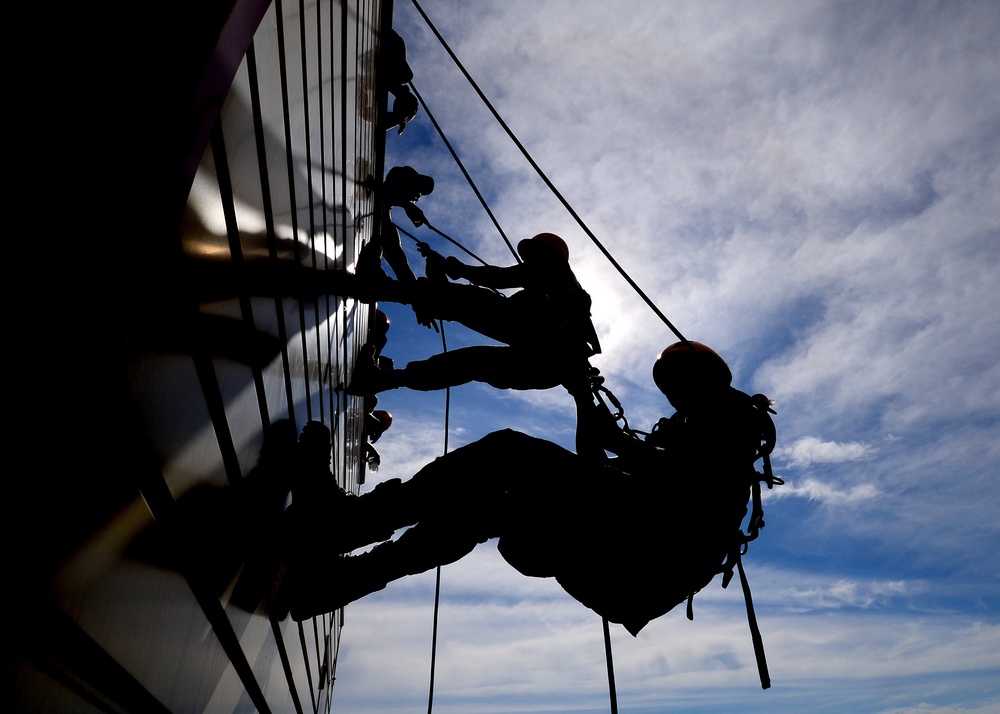 31 CES firefighters participate in rescue training course