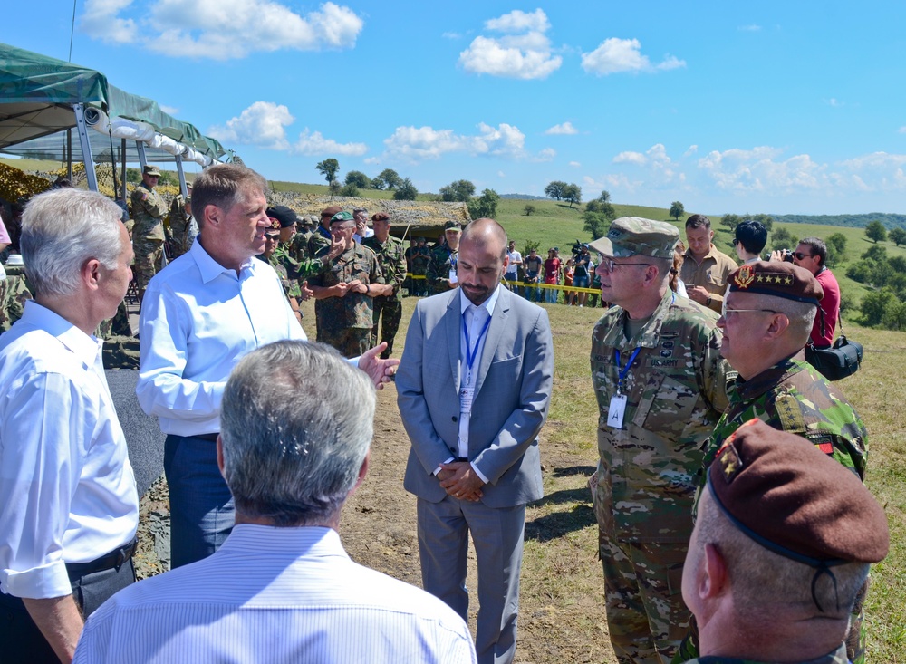 Distinguished visitors visit Saber Guardian 16