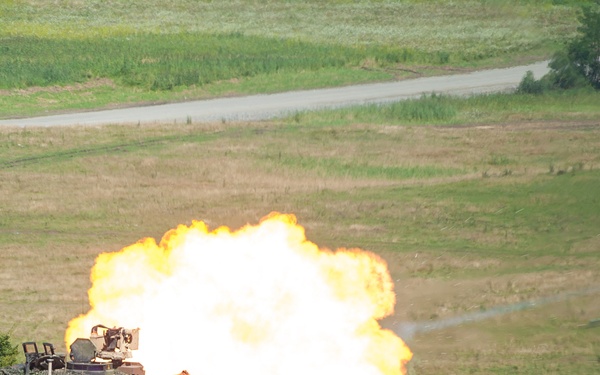 Tank live fire