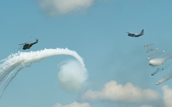 Aircrafts deliver payload