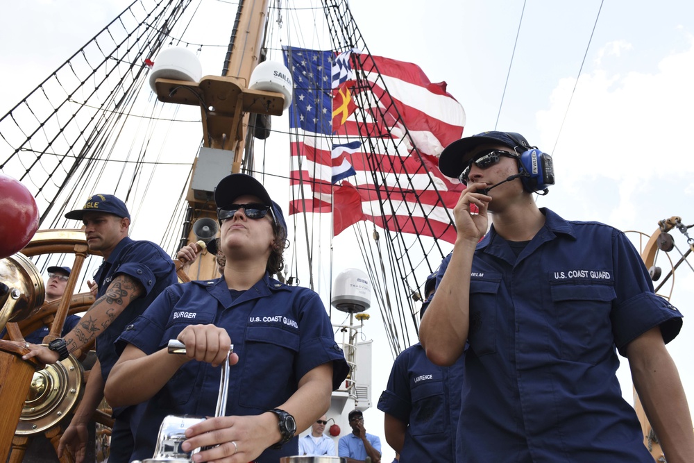 Coast Guard Cutter Eagle arrives in New York Harbor