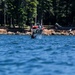 Kingsley Field members participate in water survival training at Lake of the Woods, Ore.