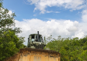 Engineer detachment with SPMAGTF-SC sets up command operations center