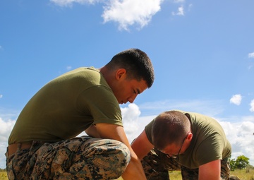 Engineer detachment with SPMAGTF-SC sets up command operations center