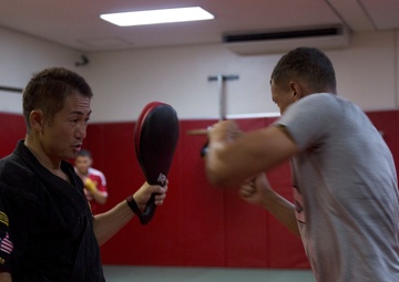 Martial arts master kicks classes with Status of Forces Agreement personnel