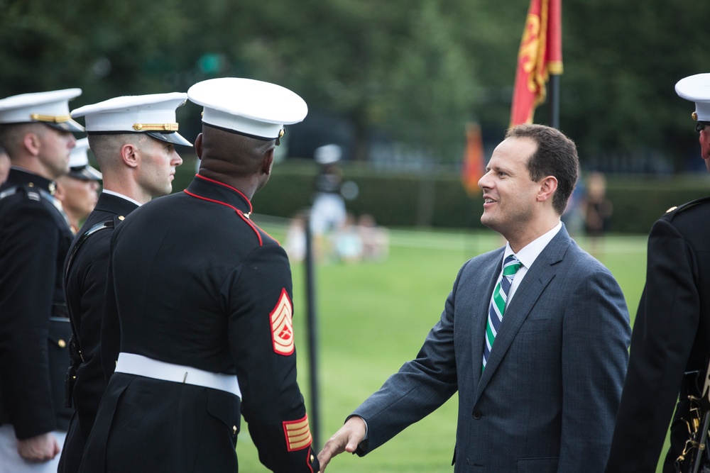 Marine Barracks Washington Sunset Parade August 2, 2016