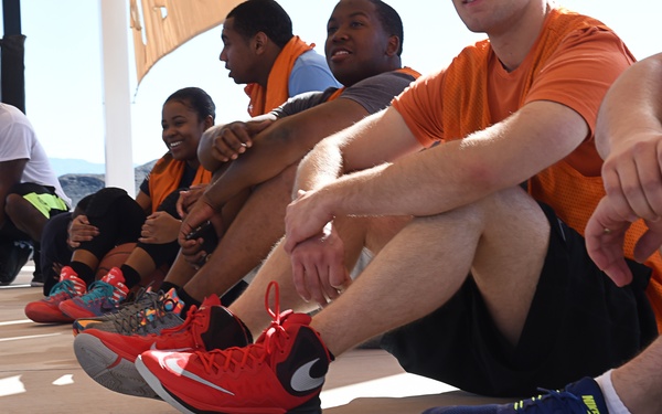 Take it to the hoop, Airmen compete in basketball tournament