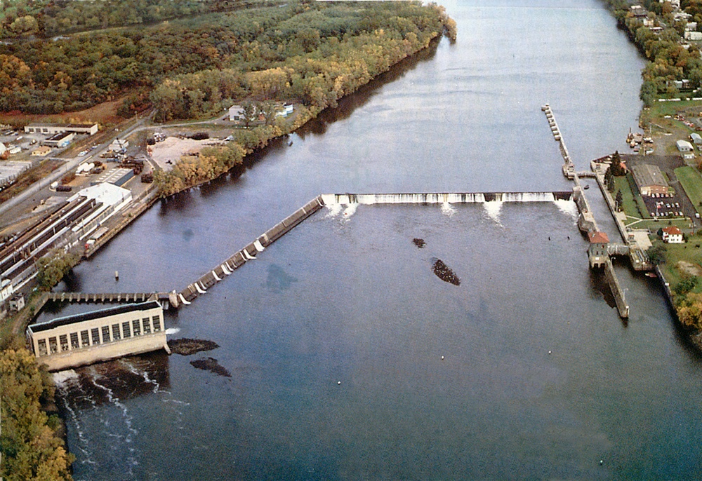 Aerial of Troy Lock and Dam