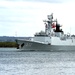 Chinese navy multirole ship Hengshui (FFG 572)departs Joint Base Pearl Harbor-Hickam following the conclusion of Rim of the Pacific 2016.