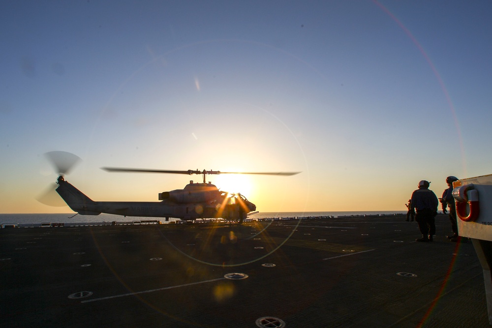 22nd MEU Conducts Flight Operations Aboard Wasp
