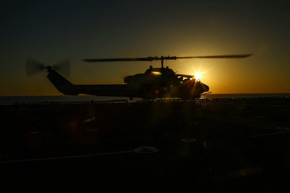 22nd MEU Conducts Flight Operations Aboard Wasp
