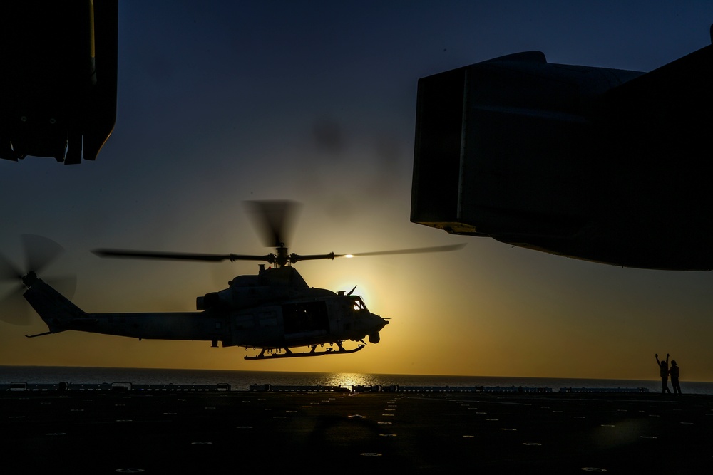 22nd MEU Conducts Flight Operations Aboard Wasp