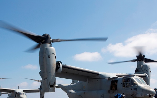 22nd MEU Conducts Flight Operations Aboard Wasp