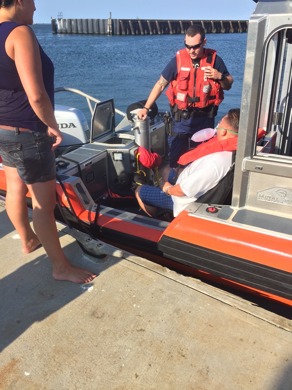Coast Guard Station Fire Island rescues two after boat runs aground