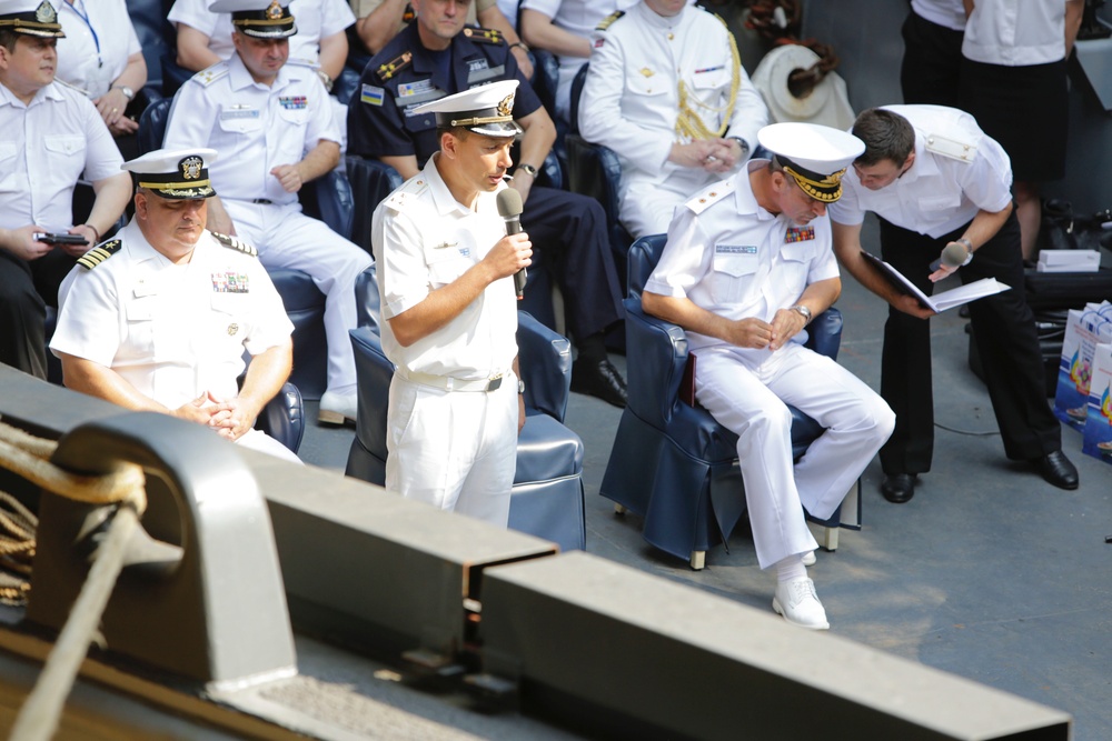 U.S., Ukraine Forces Show Appreciation During Sea Breeze Closing Ceremony