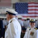 Capt. Douglas E. Nash conducts a personnel inspection during a change of command ceremony