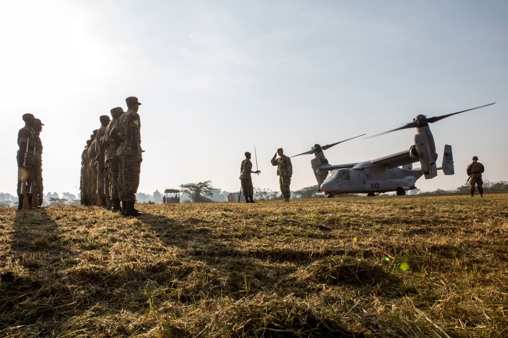 Ugandan soldiers complete U.S. Marine training
