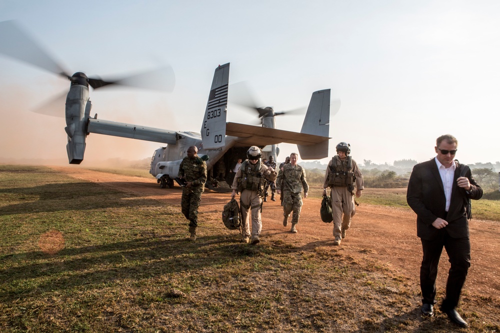 Ugandan soldiers complete U.S. Marine training