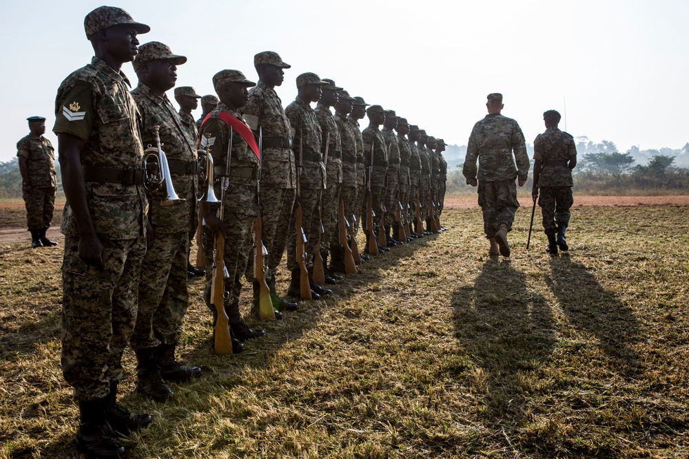Ugandan soldiers complete U.S. Marine training