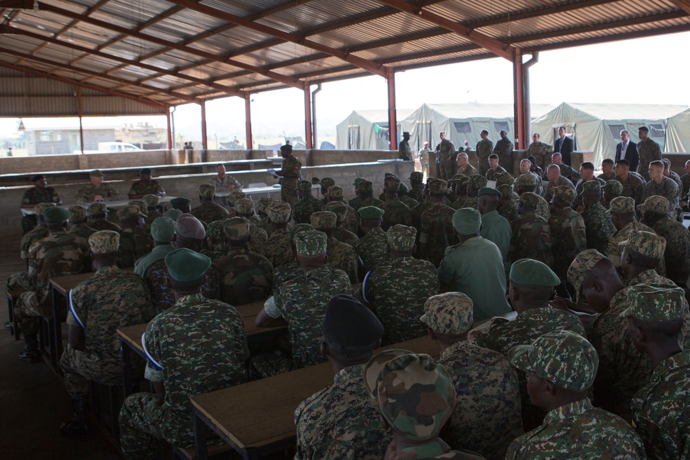 Ugandan soldiers complete U.S. Marine training
