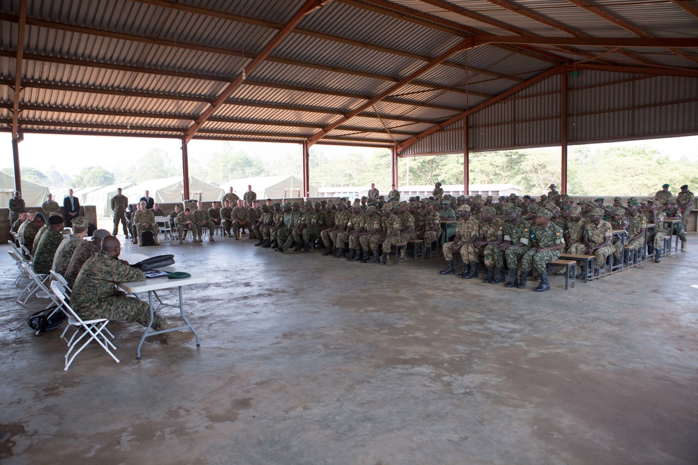 Ugandan soldiers complete U.S. Marine training