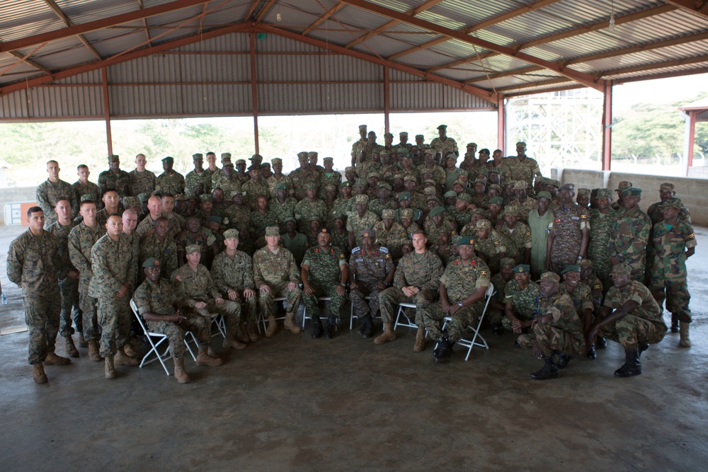 Ugandan soldiers complete U.S. Marine training