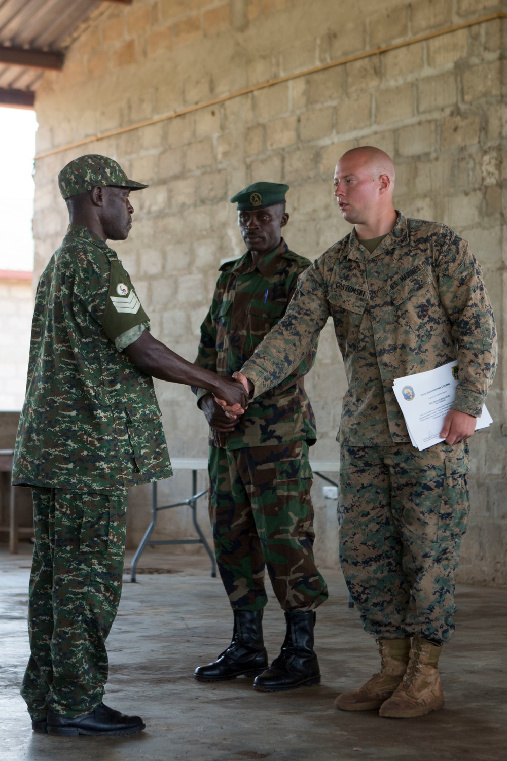 Ugandan soldiers complete U.S. Marine training