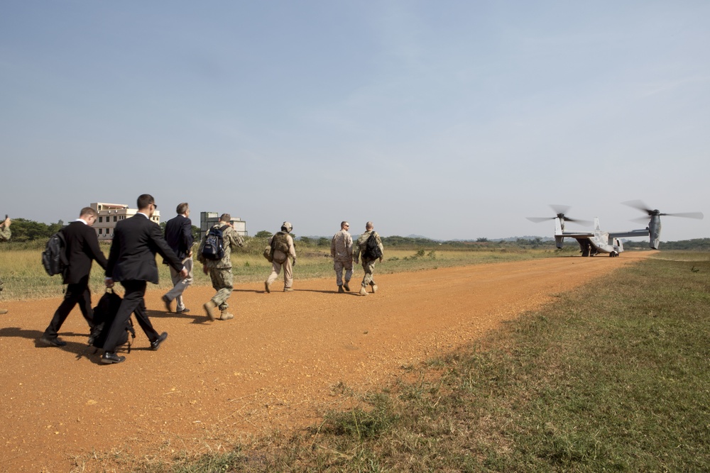Ugandan soldiers complete U.S. Marine training