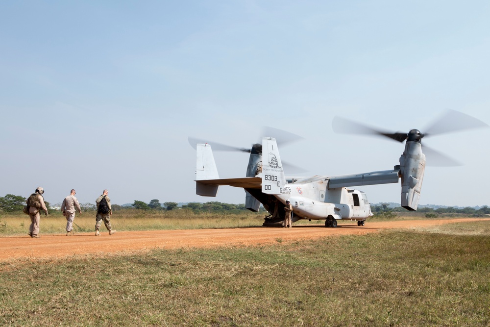 Ugandan soldiers complete U.S. Marine training